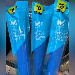 Lot Of (3) Mission Reusable Instant Cooling Towels NEW 8”X30”